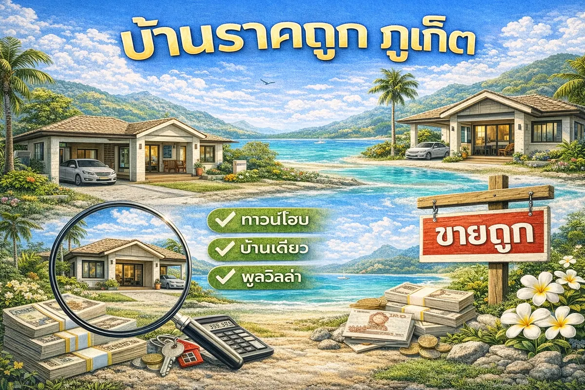 บ้านราคาถูก ภูเก็ต คู่มือหาบ้านงบประหยัดให้ “คุ้ม” และ “ปลอดภัย”