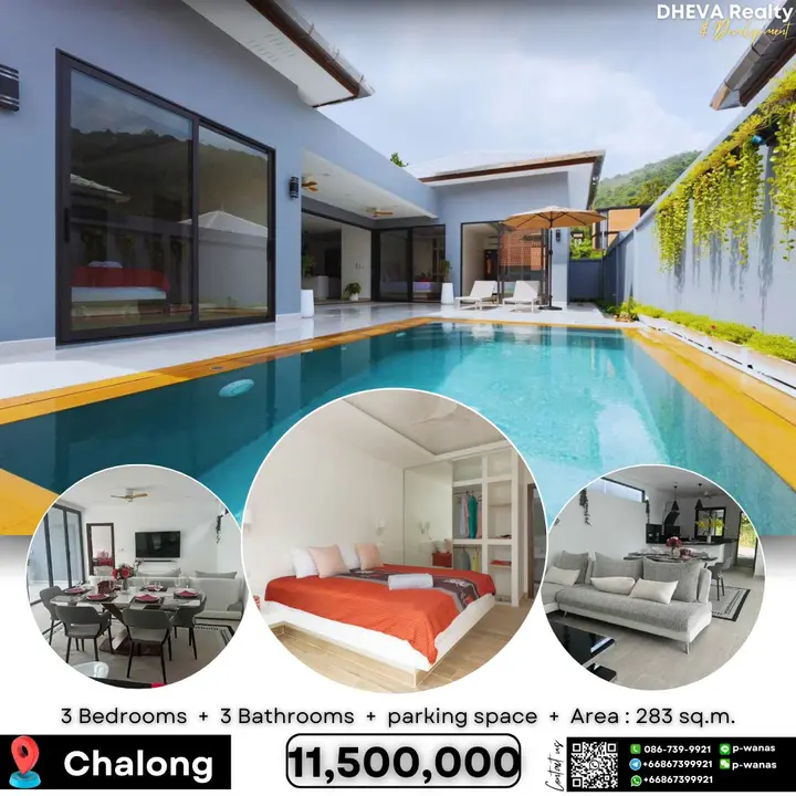CHALONG New LUXURY POOL VILLA 3 BEDROOMS
