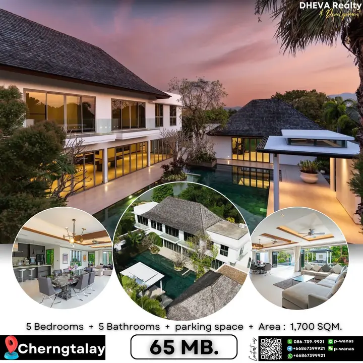Villa in a gated community in Pasak, Cherngthale, a five-minute drive to local amenities and attractions including Villa Market and Bangtao Beach