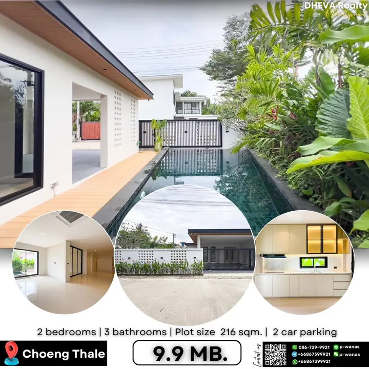 Choeng Thale Pool Villa near Botanica Modern Loft II and Hillside Bangjo Thalang