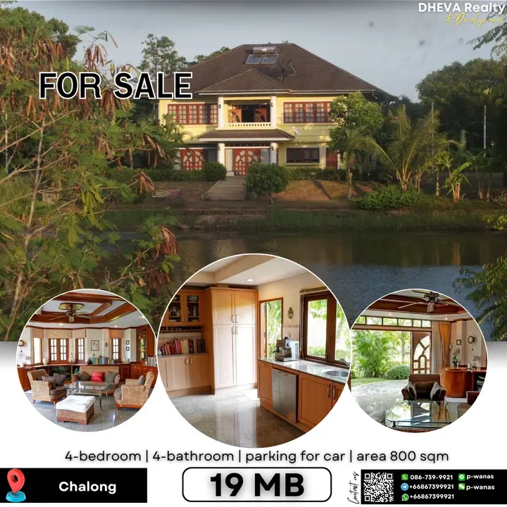Lakefront Villa for Sale – Chalong, Phuket