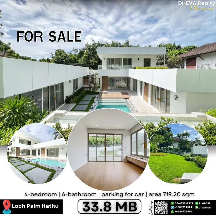ขายบ้านพูลวิลล่า – บ้านสวน ล็อคปาล์ม กะทู้ (Loch Palm, Kathu)