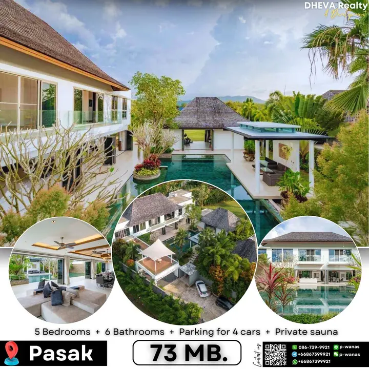 Lakeside 5 Bedroom Pool Villa on Large Land Area