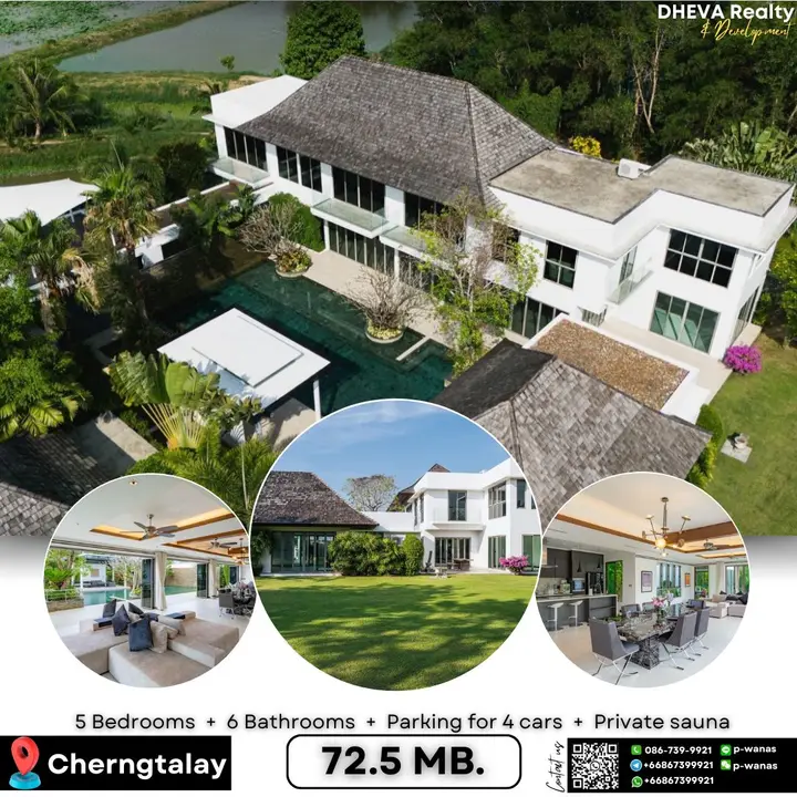 Villa in a gated community in Pasak, Cherngthale, a five-minute drive to local amenities and attractions including Villa Market and Bangtao Beach